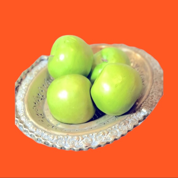 VINTAGE SILVER plated oval bowl or basket with fold down handle - Picture 13 of 15